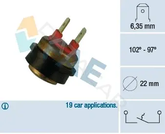 Датчик включения вентилятора FAE 36290