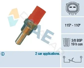 Датчик включения вентилятора FAE 36400