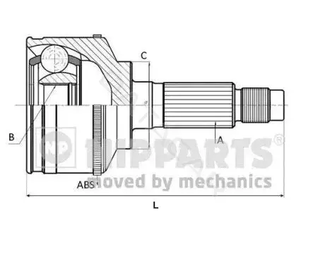 Шрус NIPPARTS N2820311