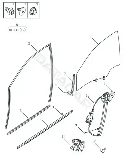 Блок управления стеклоподъемниками GEELY 5079589000