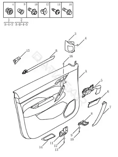 Накладка угловая оконной рамы GEELY 6047084500