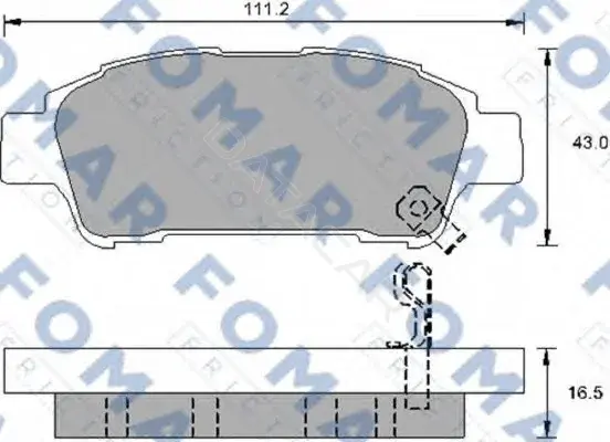 Тормозные колодки FOMAR FO907481