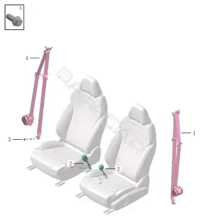 Ремень безопасности GEELY 8040087000