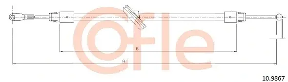 Трос ручника COFLE/TELCO 10.9867