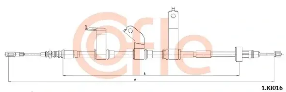Трос ручника COFLE/TELCO 92.1.KI016