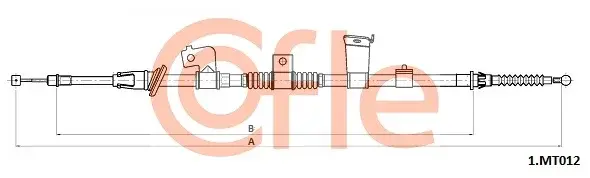 Трос ручника COFLE/TELCO 92.1.MT012