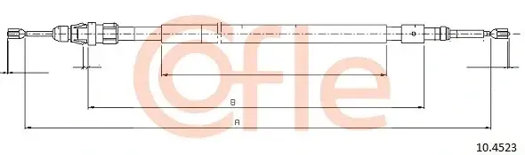 Трос ручника COFLE/TELCO 92.10.4523