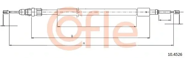 Трос ручника COFLE/TELCO 92.10.4526
