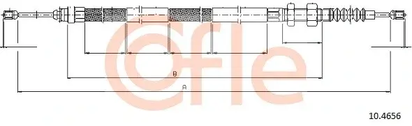 Трос ручника COFLE/TELCO 92.10.4656