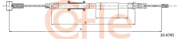 Трос ручника COFLE/TELCO 92.10.4745