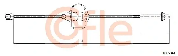 Трос ручника COFLE/TELCO 92.10.5360