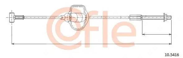 Трос ручника COFLE/TELCO 92.10.5416