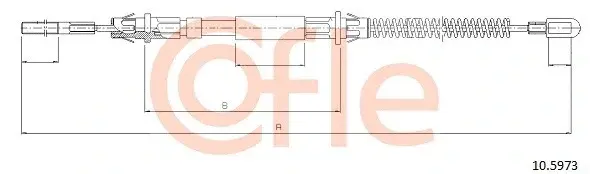 Трос ручника COFLE/TELCO 92.10.5973