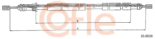 Трос ручника COFLE/TELCO 92.10.6026