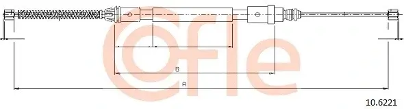Трос ручника COFLE/TELCO 92.10.6221