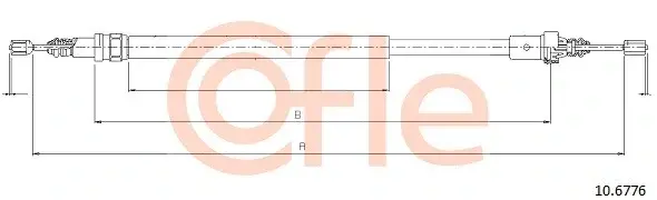 Трос ручника COFLE/TELCO 92.10.6776