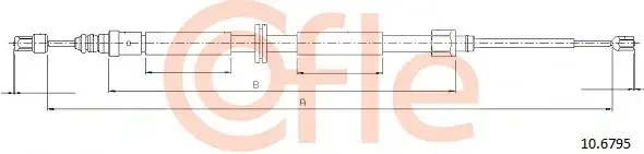 Трос ручника COFLE/TELCO 92.10.6795