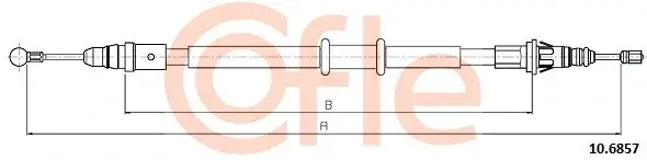 Трос ручника COFLE/TELCO 92.10.6857