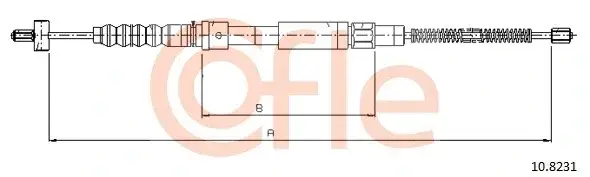 Трос ручника COFLE/TELCO 92.10.8231