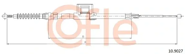 Трос ручника COFLE/TELCO 92.10.9027