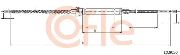 Трос ручника COFLE/TELCO 92.10.9050