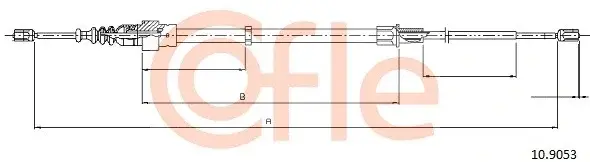Трос ручника COFLE/TELCO 92.10.9053