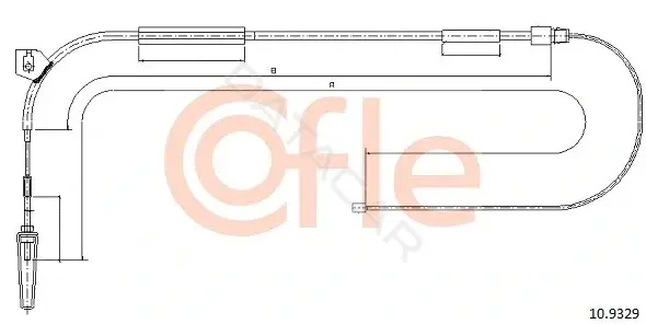 Трос ручника COFLE/TELCO 92.10.9329