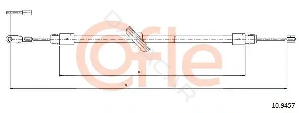 Трос ручника COFLE/TELCO 92.10.9457