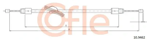 Трос ручника COFLE/TELCO 92.10.9462