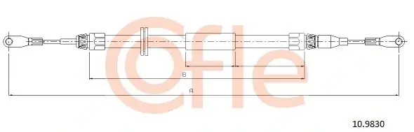 Трос ручника COFLE/TELCO 92.10.9830
