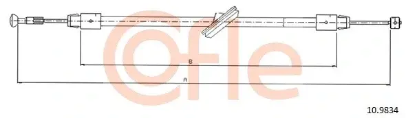 Трос ручника COFLE/TELCO 92.10.9834