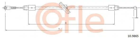 Трос ручника COFLE/TELCO 92.10.9865