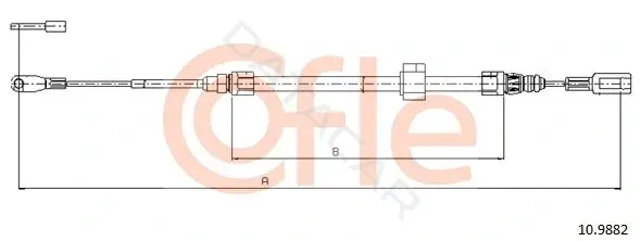 Трос ручника COFLE/TELCO 92.10.9882