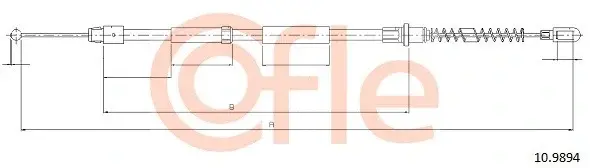 Трос ручника COFLE/TELCO 92.10.9894