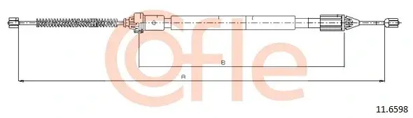 Трос ручника COFLE/TELCO 92.11.6598