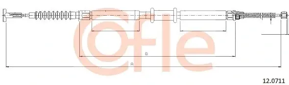 Трос ручника COFLE/TELCO 92.12.0711