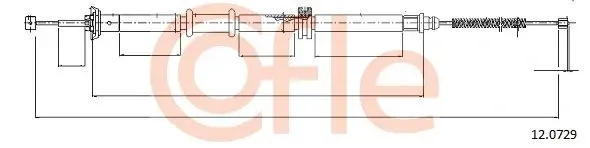 Трос ручника COFLE/TELCO 92.12.0729