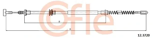 Трос ручника COFLE/TELCO 92.12.3720
