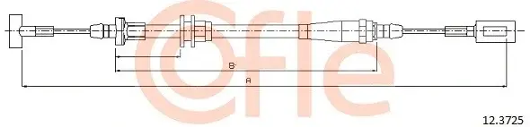Трос ручника COFLE/TELCO 92.12.3725