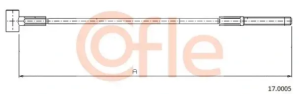 Трос ручника COFLE/TELCO 92.17.0005