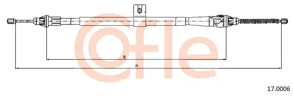 Трос ручника COFLE/TELCO 92.17.0006