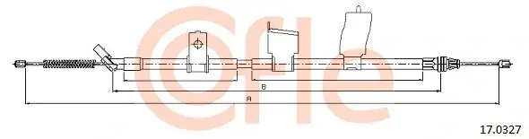 Трос ручника COFLE/TELCO 92.17.0327