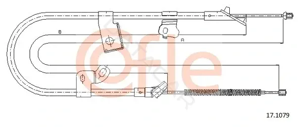 Трос ручника COFLE/TELCO 92.17.1079