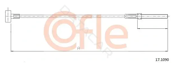 Трос ручника COFLE/TELCO 92.17.1090