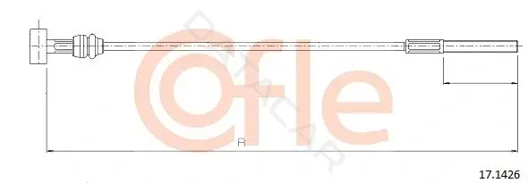 Трос ручника COFLE/TELCO 92.17.1426