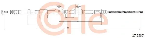 Трос ручника COFLE/TELCO 92.17.2537
