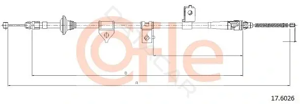 Трос ручника COFLE/TELCO 92.17.6026