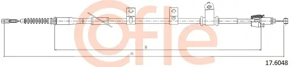 Трос ручника COFLE/TELCO 92.17.6048