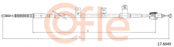 Трос ручника COFLE/TELCO 92.17.6049