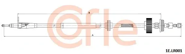 Трос ручника COFLE/TELCO 92.1E.LR001